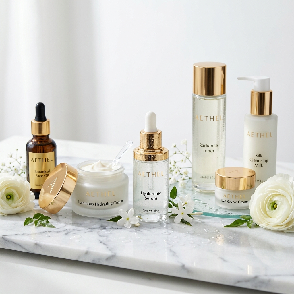 Veloria Skincare — Product Photography & 3D Rendering