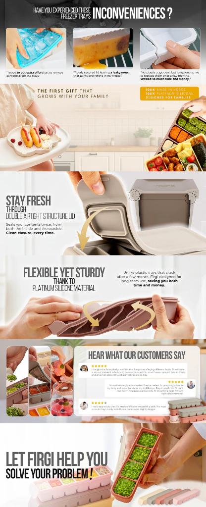 Firgi Platinum Silicone Food Container Amazon A+ Content Design