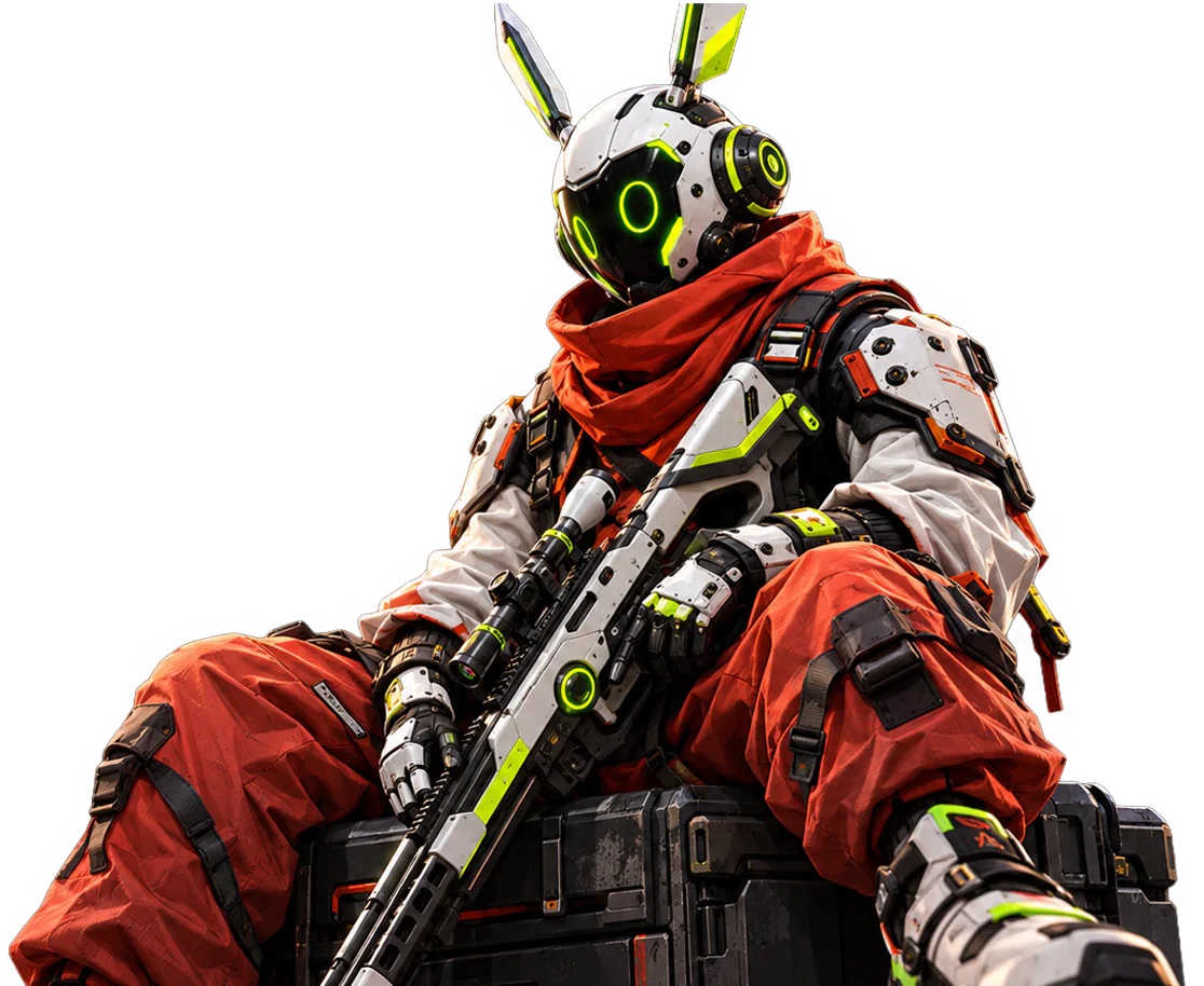 Game Development Cybernetic Warrior Character Showcase