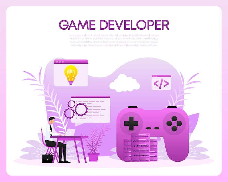 Video Games Programming Vector