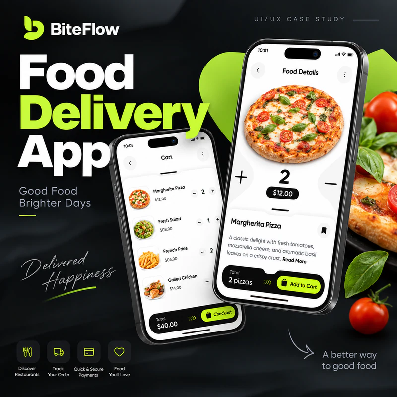 BiteFlow — Food Delivery App